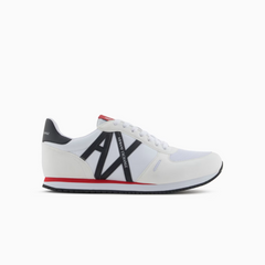 Armani Exchange Men’s Sneakers ECO-SUEDE OP White+Black