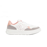 Armani Exchange Women’s Sneakers – Off-White/Rose Logo Accent Trainers