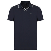 AX  OPEN NECK POLO - NAVY 3RZFFC