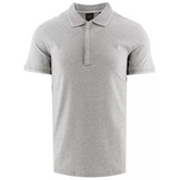 AX HEATHER GREY STRETCH COTTON POLO SHIRT