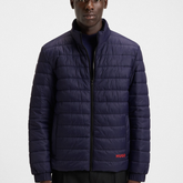 Hugo Boss Red Logo Water-Repellent Jacket Navy Hugo Boss