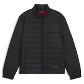 Hugo Boss Red Logo Water-Repellent Jacket Black