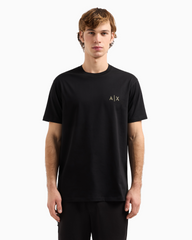 Armani Exchange Regular fit T-shirt with blurred logo effect ARMANI EXCHANGE