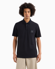 Armani Exchange Regular fit pique polo Navy