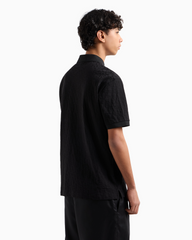 Armani Exchange Regular fit polo shirt with tone-on-tone allover logo