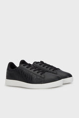 Armani Exchange Men?s Sneakers Low Top Basic Black