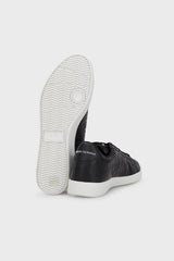 Armani Exchange Men?s Sneakers Low Top Basic Black