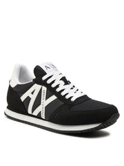 Armani Exchange Men’s Sneakers ECO-SUEDE Black+White ARMANI EXCHANGE