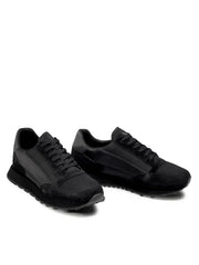 Armani Exchange Men’s Suede Sneakers Black+Ref.Black