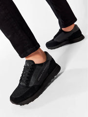 Armani Exchange Men’s Suede Sneakers Black+Ref.Black