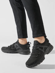 Armani Exchange Men’s Sneakers All-Black Minimalist Style