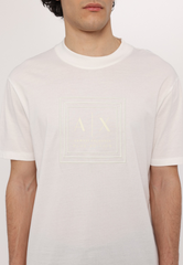 Armani Exchange Men's Regular T-shirt Off-White