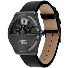 Tommy Hilfiger Men’s Quartz Leather Strap Black Dial 42mm Watch 1791773