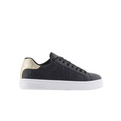 Armani Exchange Women’s Sneakers – Neutral Tone with Logo Tab