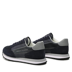 Armani Exchange Men’s Suede Sneakers Navy/Silver ARMANI EXCHANGE