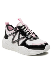 Armani Exchange Women’s Sneakers – All Black Sleek Street Sneakers ARMANI EXCHANGE