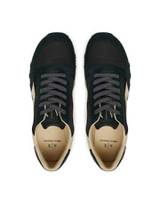 Armani Exchange Men’s Suede Sneakers Jet Set Cream ARMANI EXCHANGE