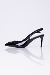 Armani Exchange Women’s High Heels – Elegant Black with Branded Strap