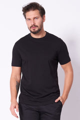 ARMANI EXCHANGE Black cotton T-shirt
