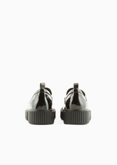 Armani Exchange Women’s Slip-On Loafers – Black with Logo Plaque