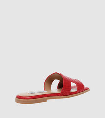 Steve Madden Women-HADLEIGH Square Toe Flat Sandal