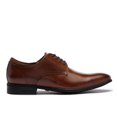 Kenneth Cole Men Shoes-Levin Leather Lace Up - Cognac