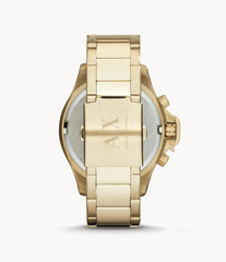Armani Exchange Chronograph Gold-Tone Stainless Steel Watch