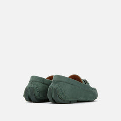 Kenneth Cole Men Shoes-DAWSON VEGAN SUEDE HORSEBIT DRIVER GREEN