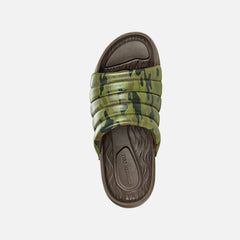 Kenneth Cole Men Shoes-NOVA QUILTED SLIDE OLIVE CAMO