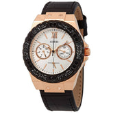 GUESS W0775L9 LADIES QUARTZ MULTIFUNCTION BLACK LEATHER STRAP WATCH Guess