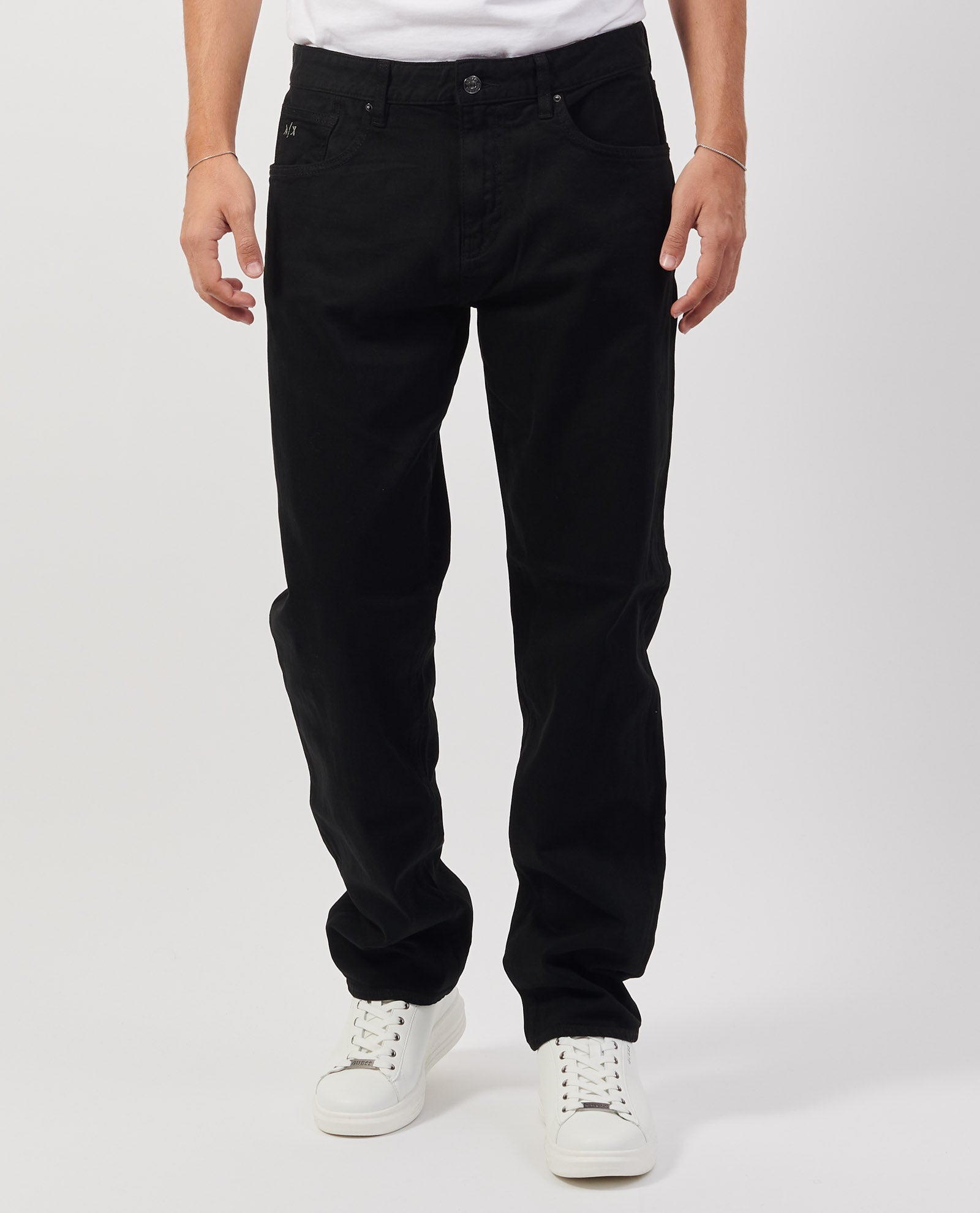 Armani Exchange 5-pocket black jeans