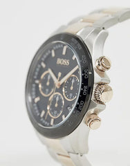 Hugo Boss Men’s Analog Stainless Steel Black Dial 45mm Watch 1513757