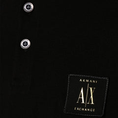 ARMANI EXCHANGE Icon Jersey Polo T-Shirt Black