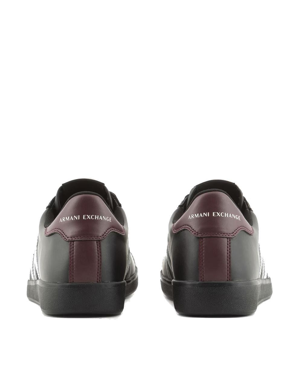 ARMANI EXCHANGE, Leather sports shoes with logo - Main Image