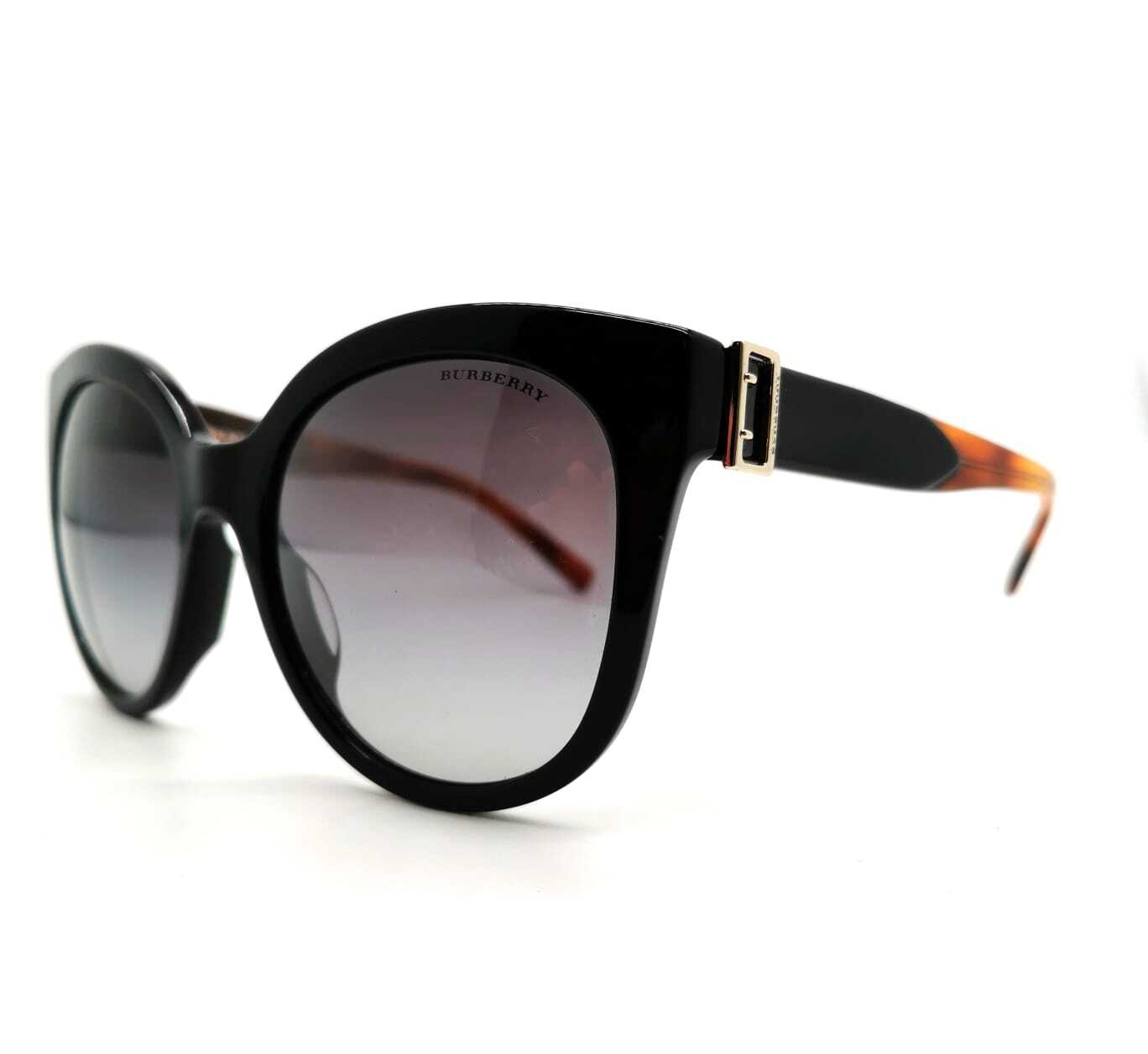 Burberry Black Brown Buckle Collection Ladies Sunglasses