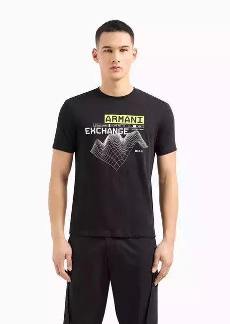 Armani exchange Printed cotton T-shirt