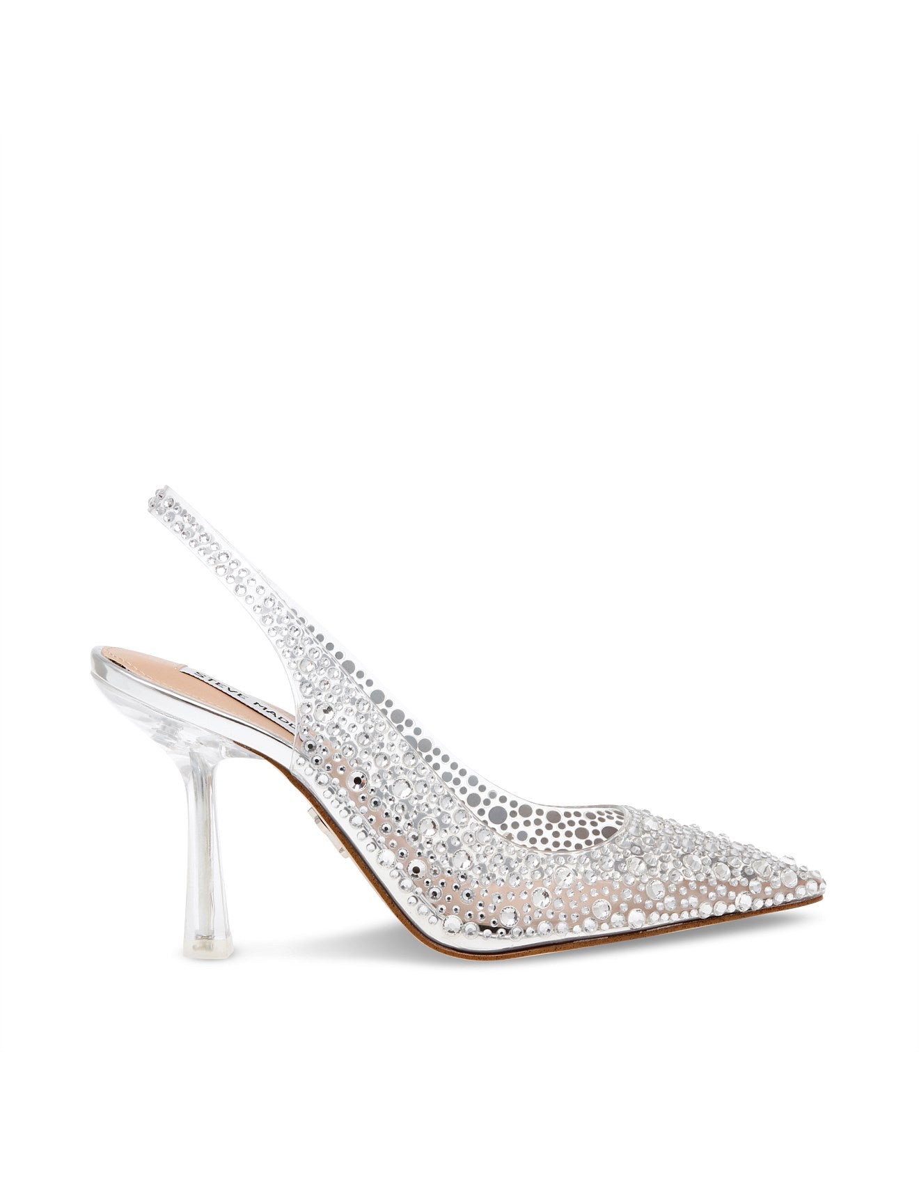 STEVE MADDEN JEWELER CLEAR HEEL