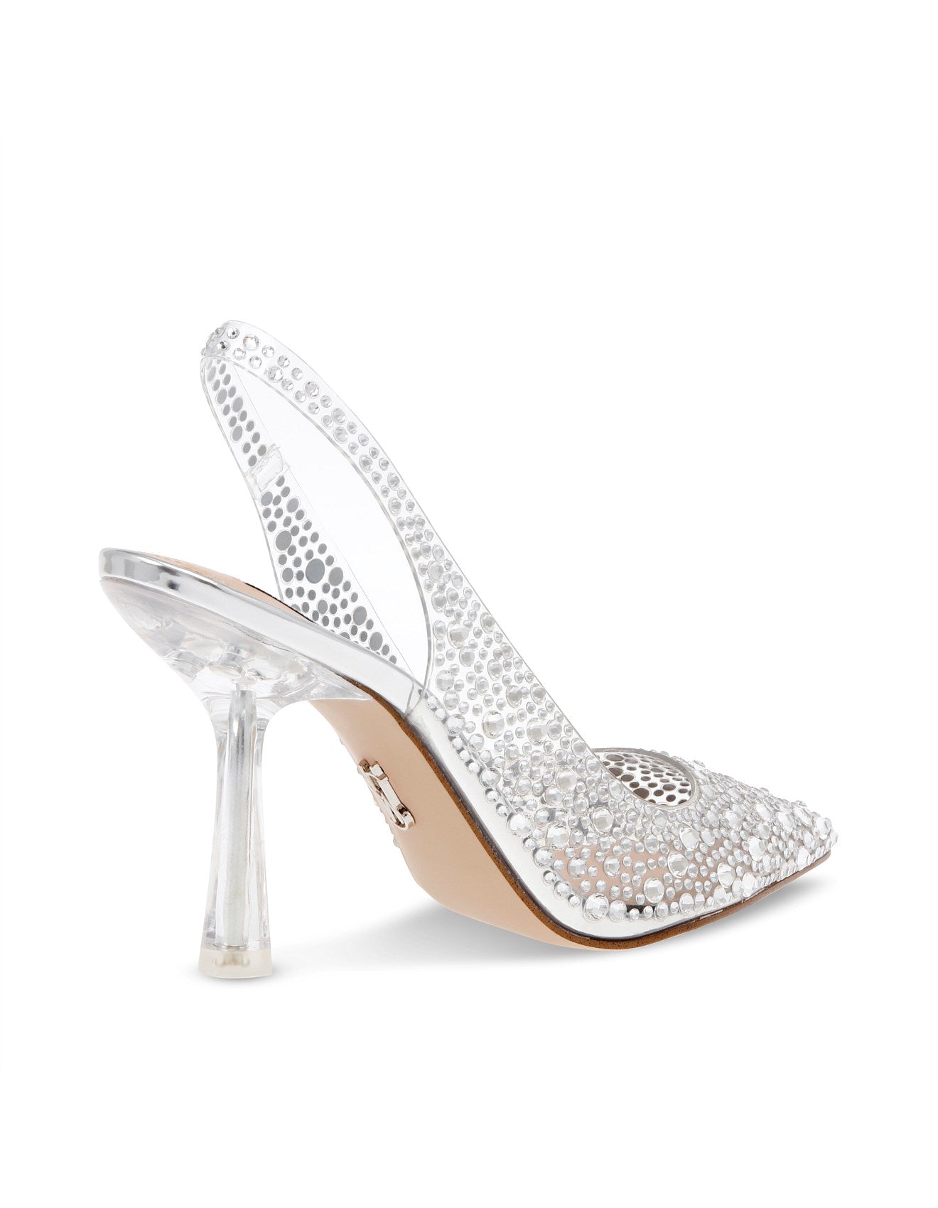 STEVE MADDEN JEWELER CLEAR HEEL