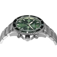 Emporio Armani Men’s Quartz Silver Stainless Steel Green Dial Watch AR11500