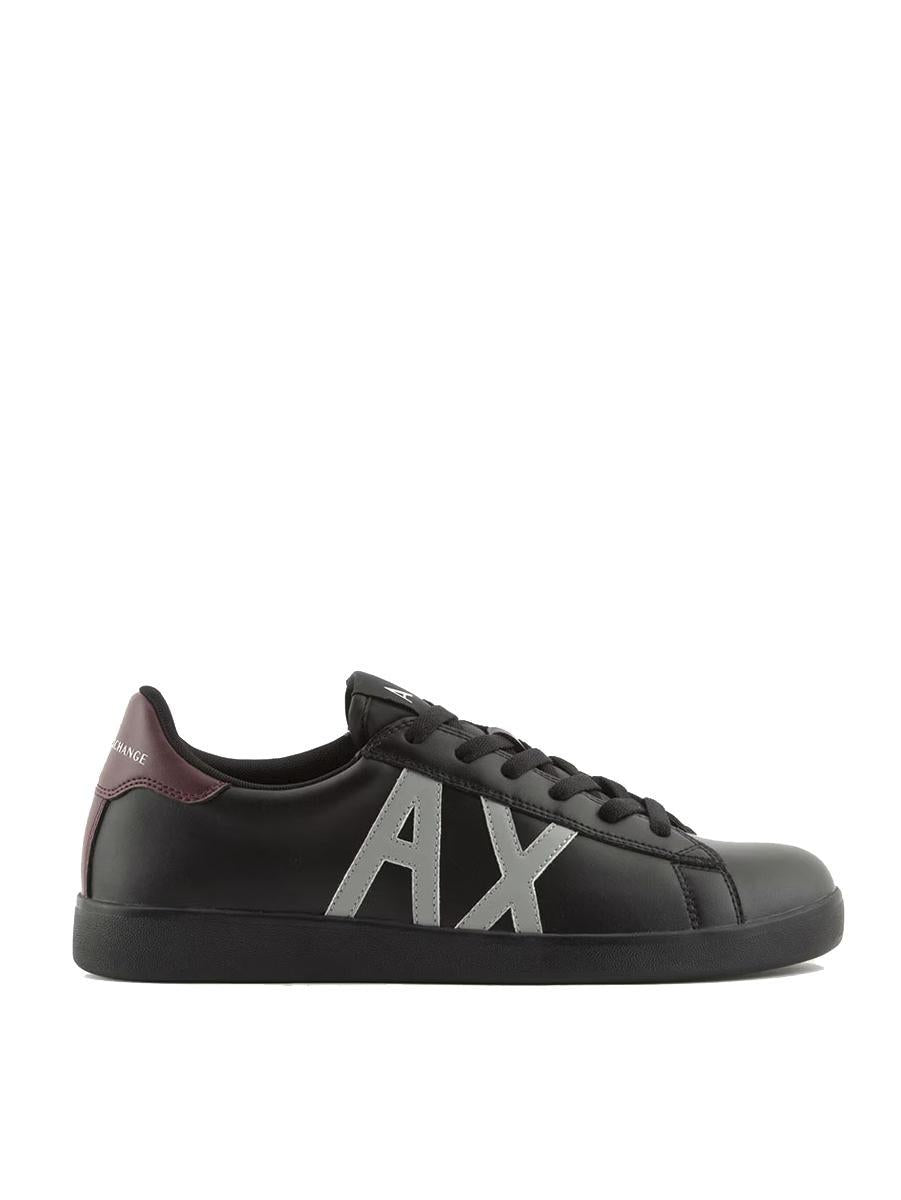 ARMANI EXCHANGE, Leather sports shoes with logo