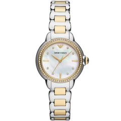 Emporio Armani Women's Mia Two-tone Stainless Steel Mother Of Pearl Dial Quartz Watch AR11524