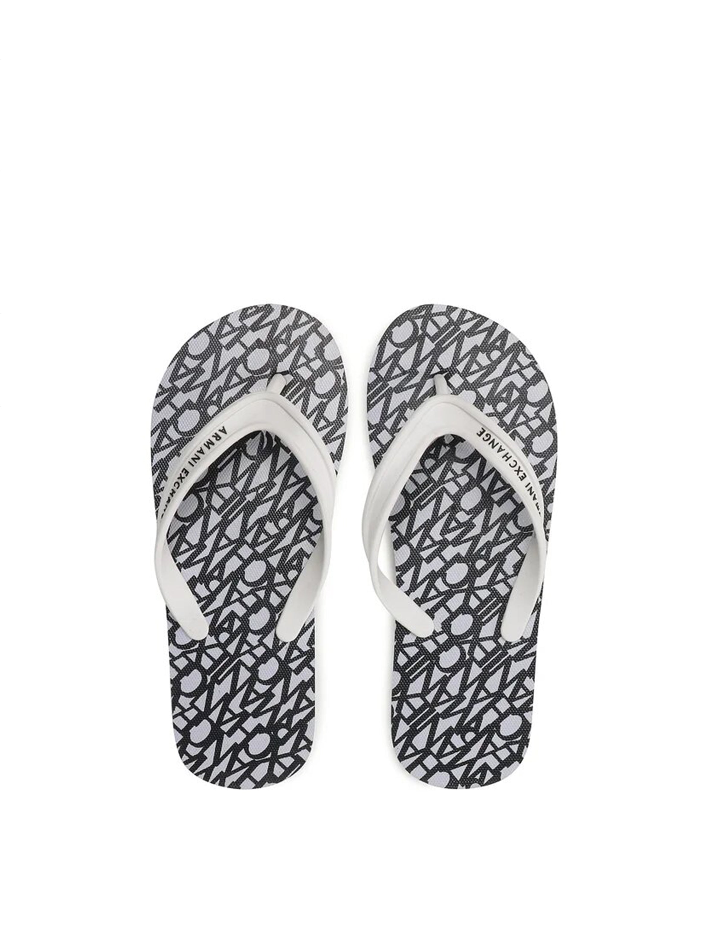 ARMANI EXCHANGE Flip Flops O.P White Black