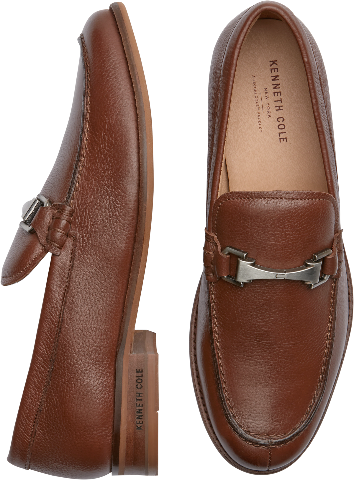 Kenneth Cole Men Shoes-LOAFER Elon Bit Brown