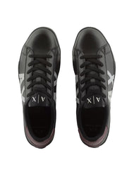 ARMANI EXCHANGE, Leather sports shoes with logo