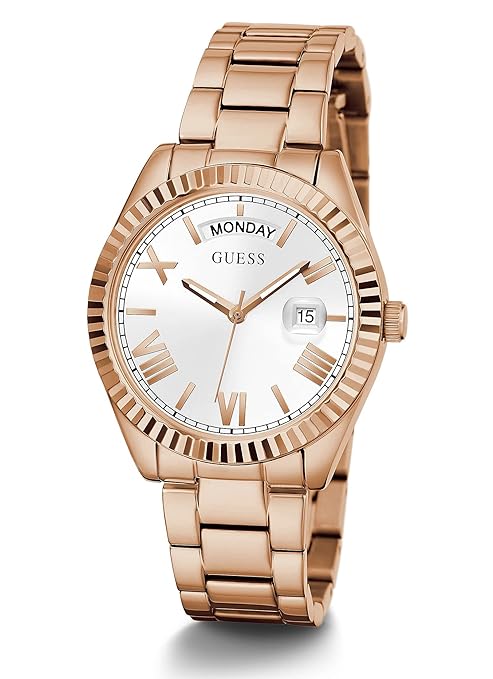 GUESS Analog Off-White Dial Unisex-Adult Watch-GW0308L3