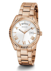 GUESS Analog Off-White Dial Unisex-Adult Watch-GW0308L3