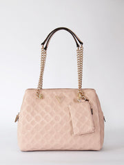Guess La Femme Handbag Girlfriend Satchel Pink