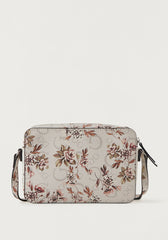 Guess All-Over Floral Print Mini Crossbody Bag with Zip Closure