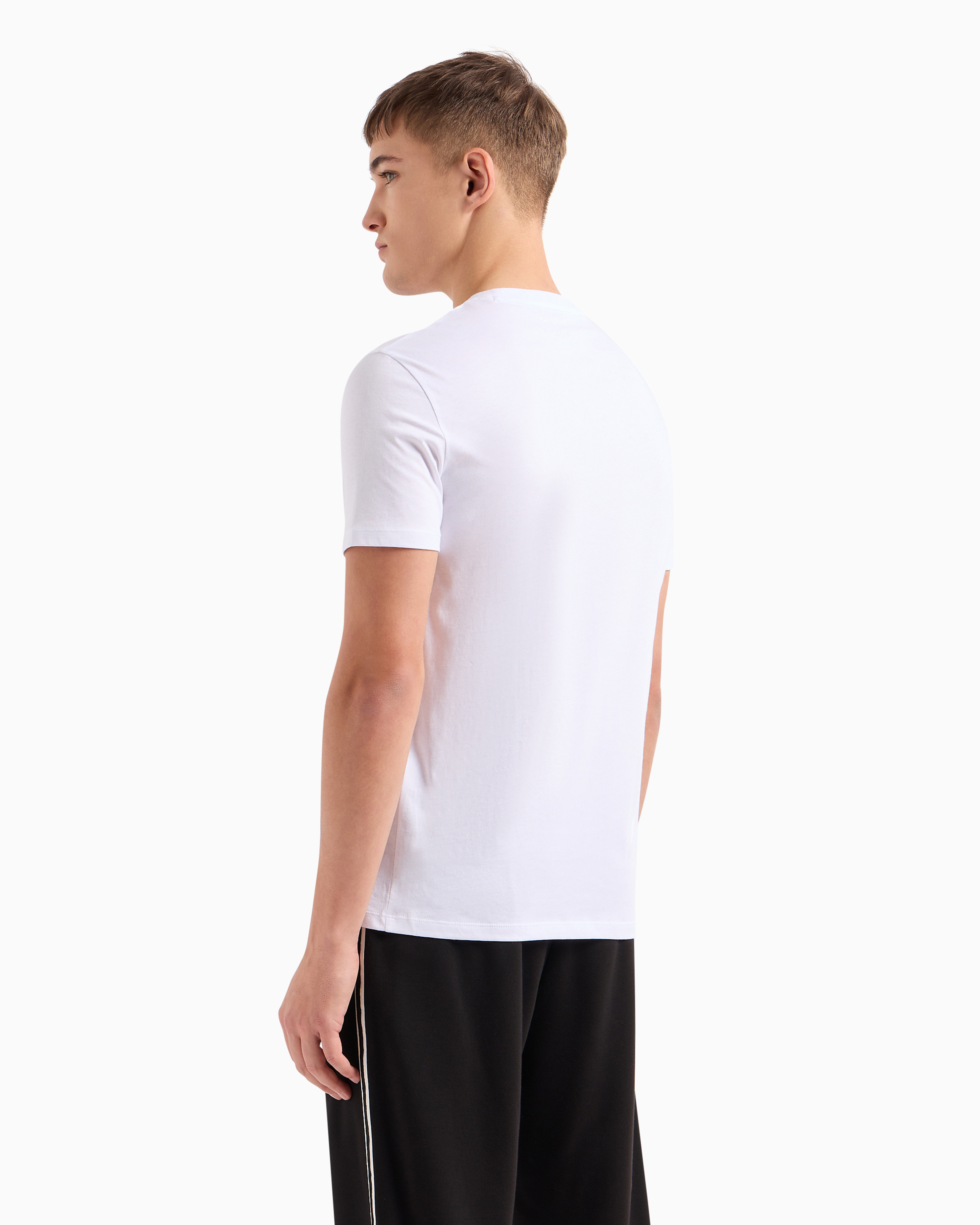 Armani Exchange Regular fit T-shirt with logo Off-White