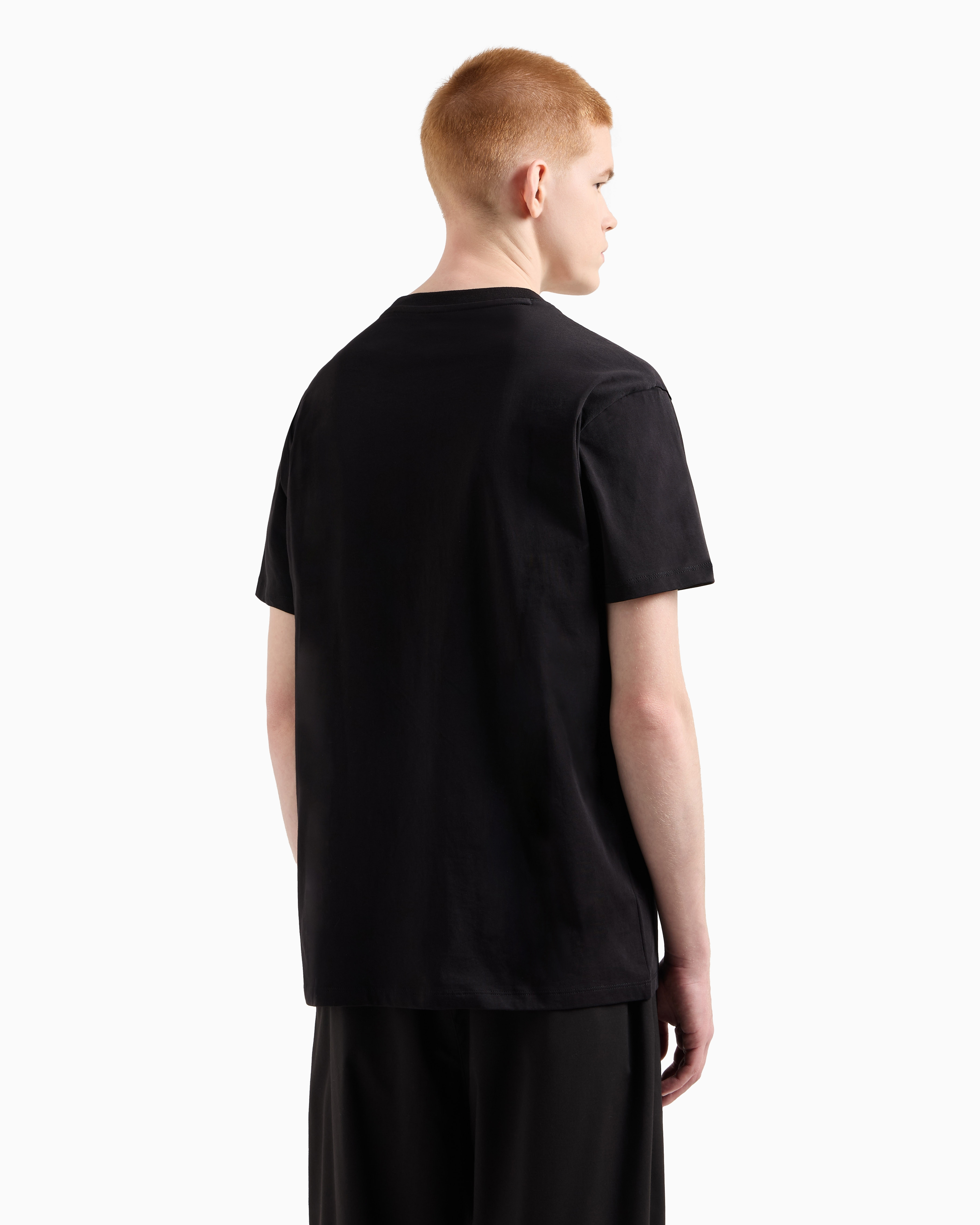 Armani Exchange Regular fit T-shirt with logo Black